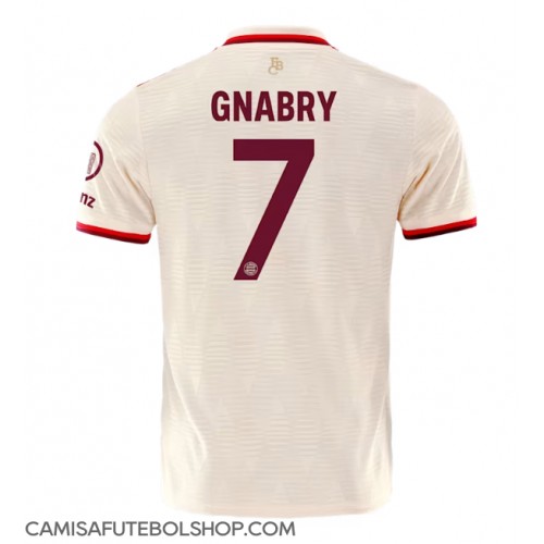 Camisa de time de futebol Bayern Munich Serge Gnabry #7 Replicas 3º Equipamento 2024-25 Manga Curta